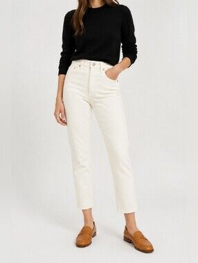 Wilfred x Citizens of Humanity Cleo Crop Jeans 25 Off White High Rise